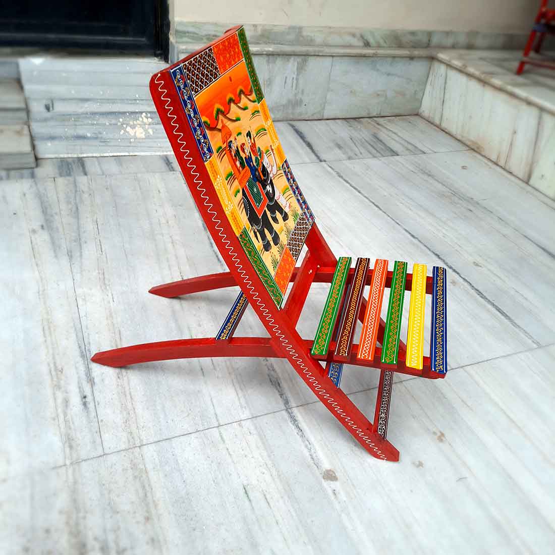 Wooden Chair Set of 2 - For Outdoor | Indoor | Balcony | Garden - 33 inch - ApkaMart