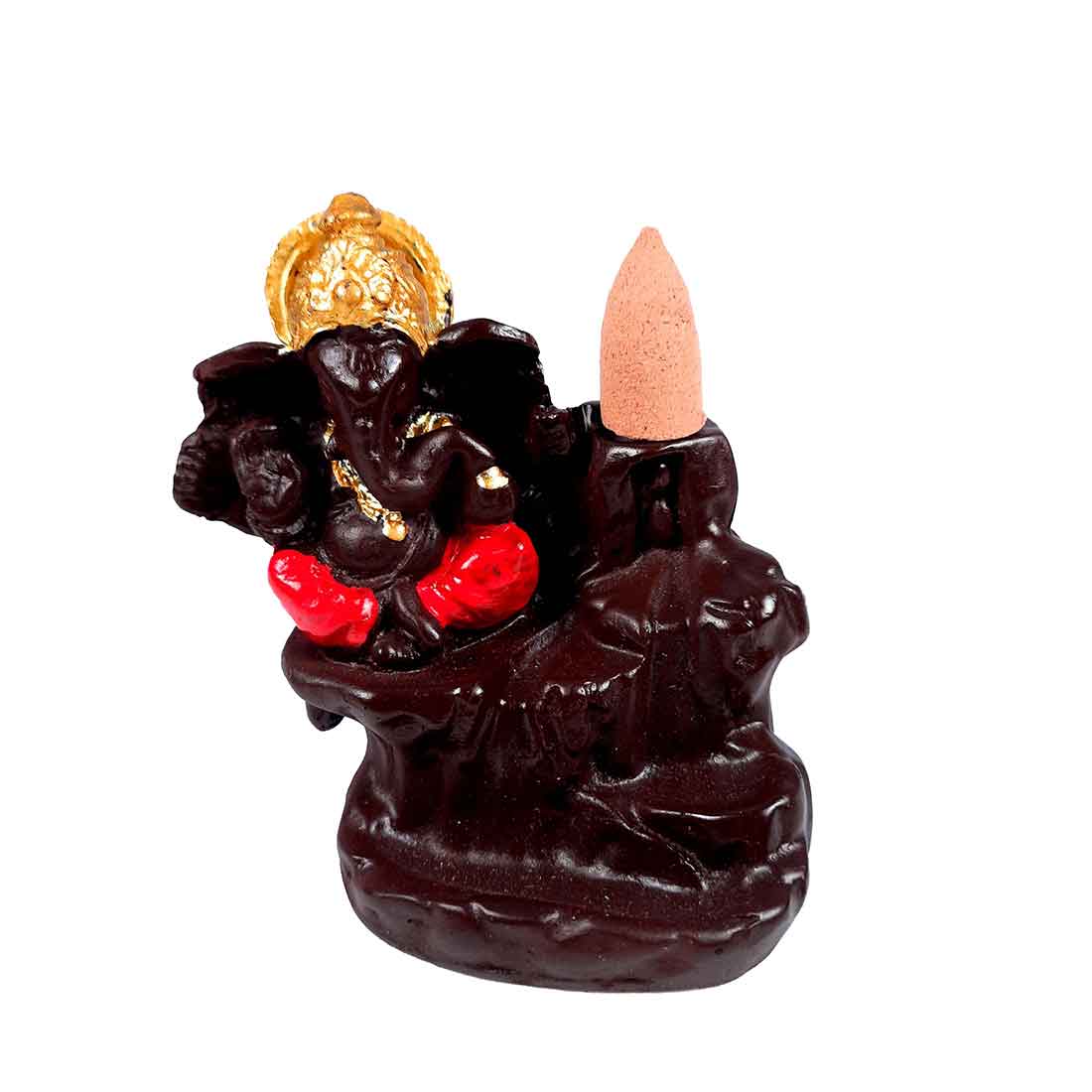 Golden Ganesh Smoke - For Table Decor & Living Room -4 Inch - ApkaMart