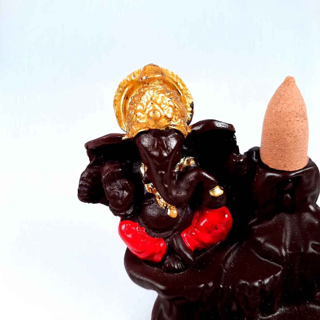Golden Ganesh Smoke - For Table Decor & Living Room -4 Inch - ApkaMart