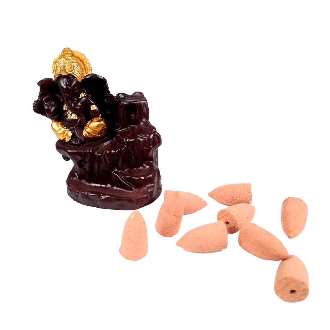 Ganesha Smoke Fountain - For Table & Office Decor - 4 Inch - ApkaMart