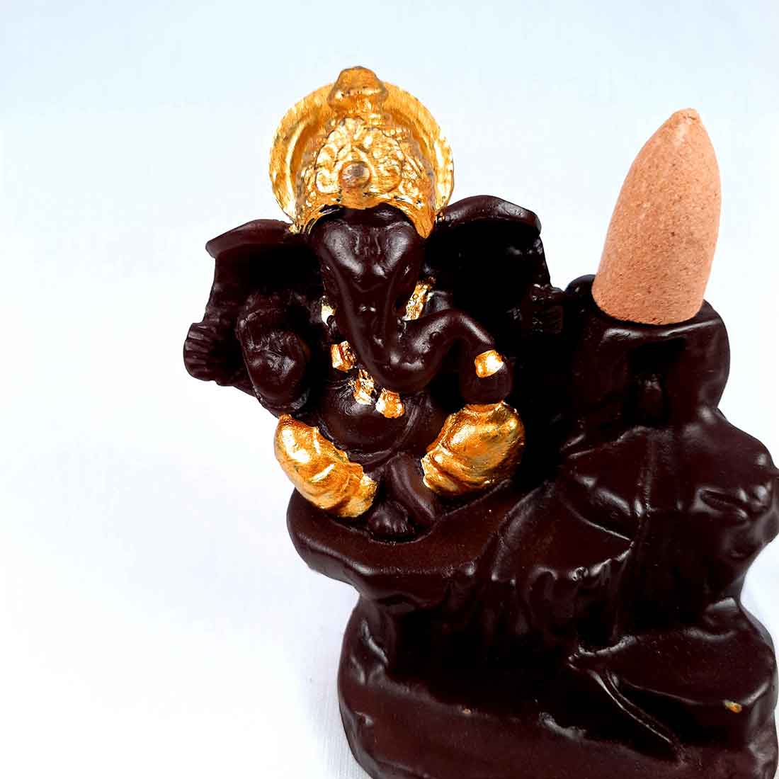 Ganesha Smoke Fountain - For Table & Office Decor - 4 Inch - ApkaMart