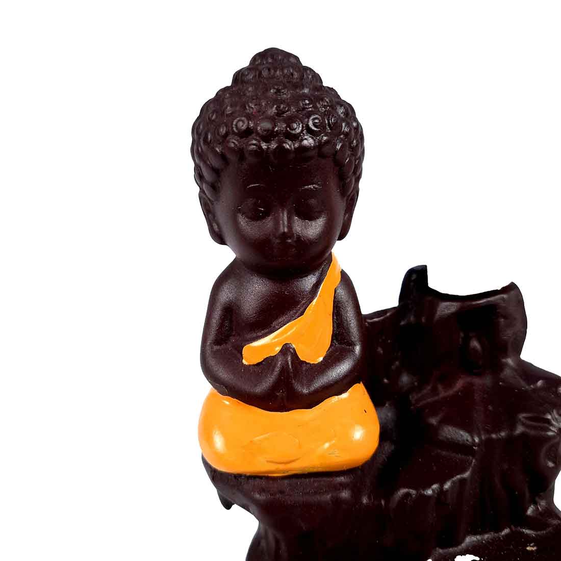Lord Buddha Smoke Fountain - For Table Decor & Gifts - 4 Inch - ApkaMart