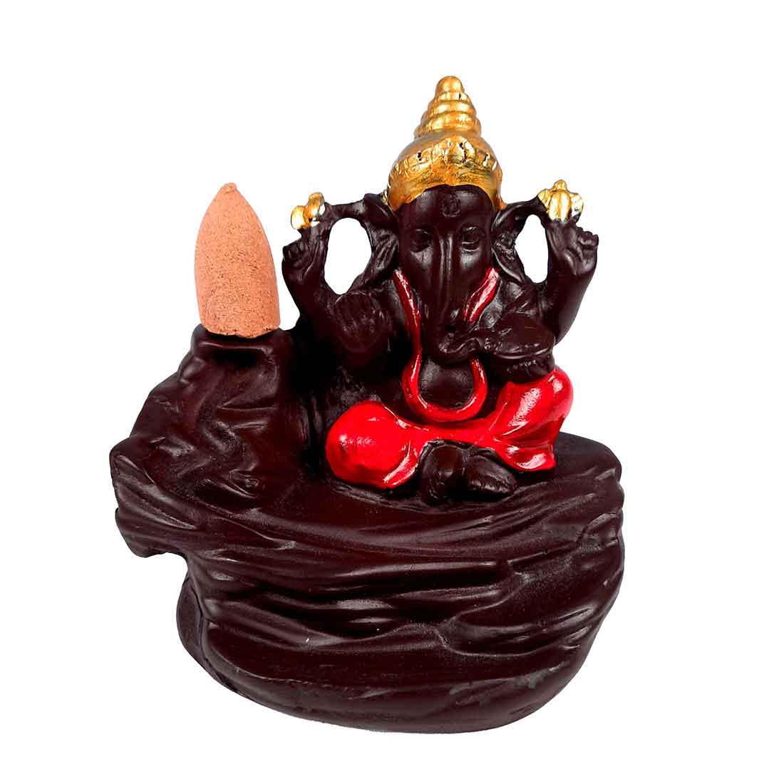 Ganesha Smoke Fountain - For Table & Office Decor - 4 Inch - ApkaMart