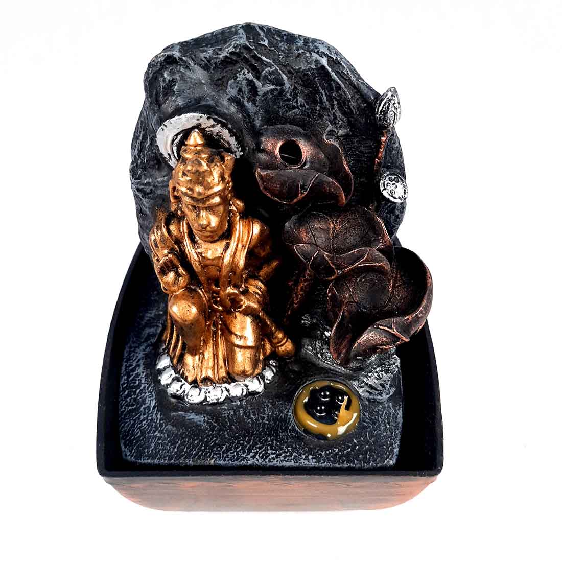 Lord Hanuman LED Water Fountain Showpiece - For Table Decor & Living Room - 8 inch - ApkaMart
