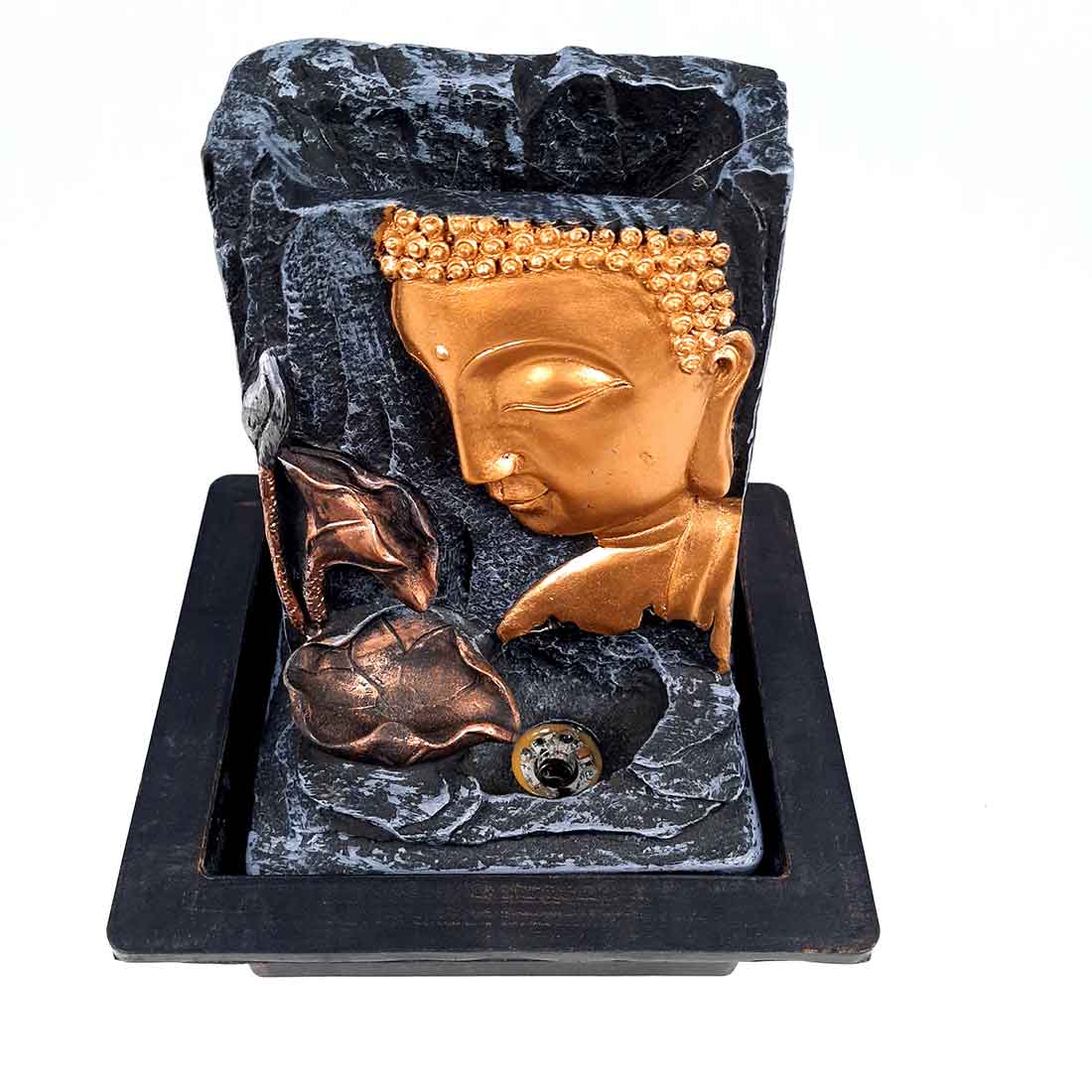Buddha Water Fountain - Decorative Showpiece for Table & Office Decor - 10 Inch - ApkaMart