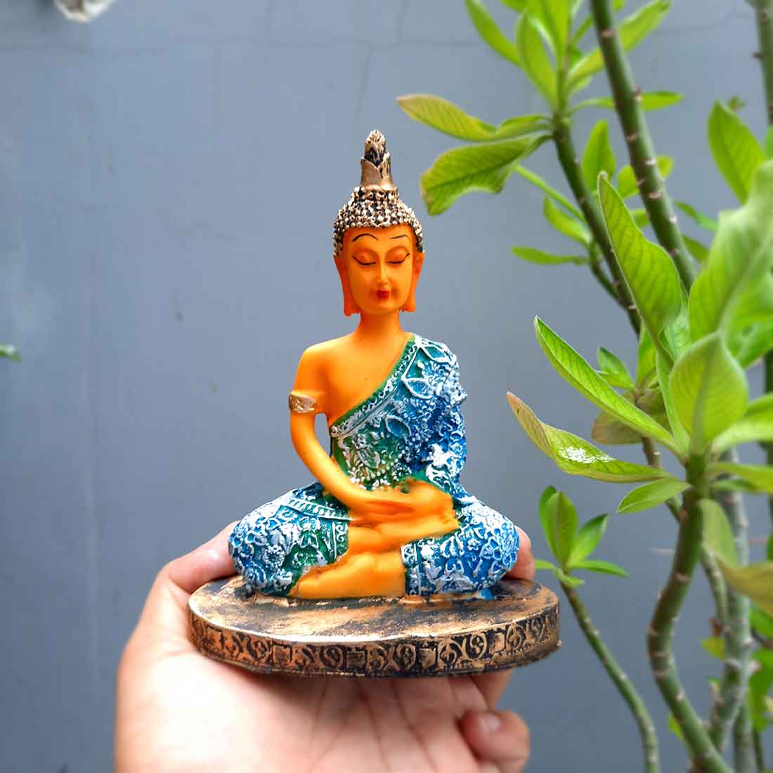 Buddha Showpiece Home Decor -for Home Decor & Spiritual Living - 7 Inch - ApkaMart