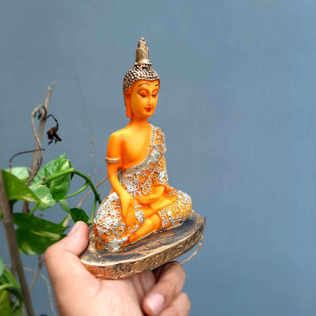 Buddha Showpiece Home Decor -for Home Decor & Spiritual Living - 7 Inch - ApkaMart