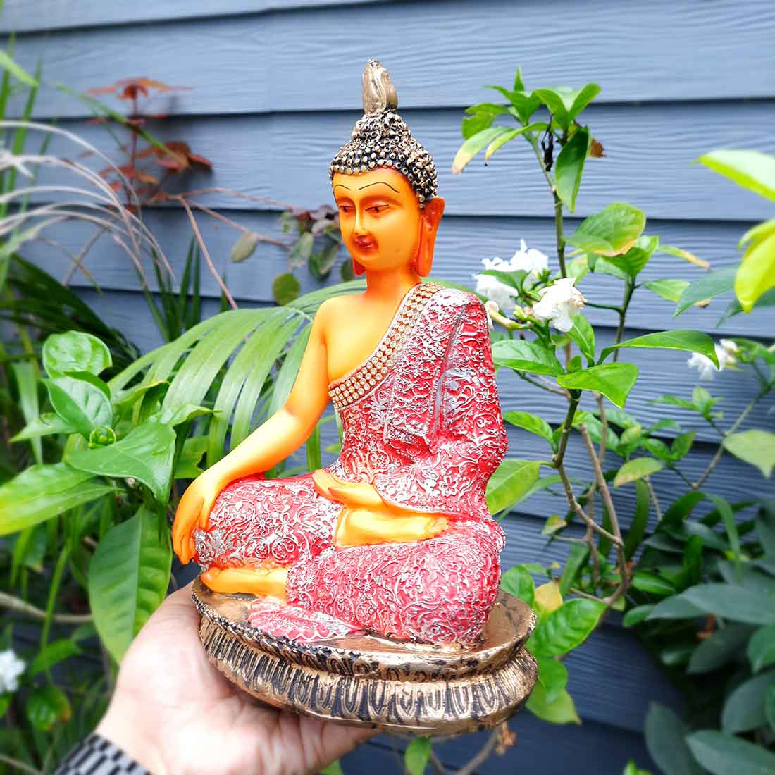 Buddha Showpiece Home Decor -for Home Decor & Spiritual Living - 10 Inch - ApkaMart
