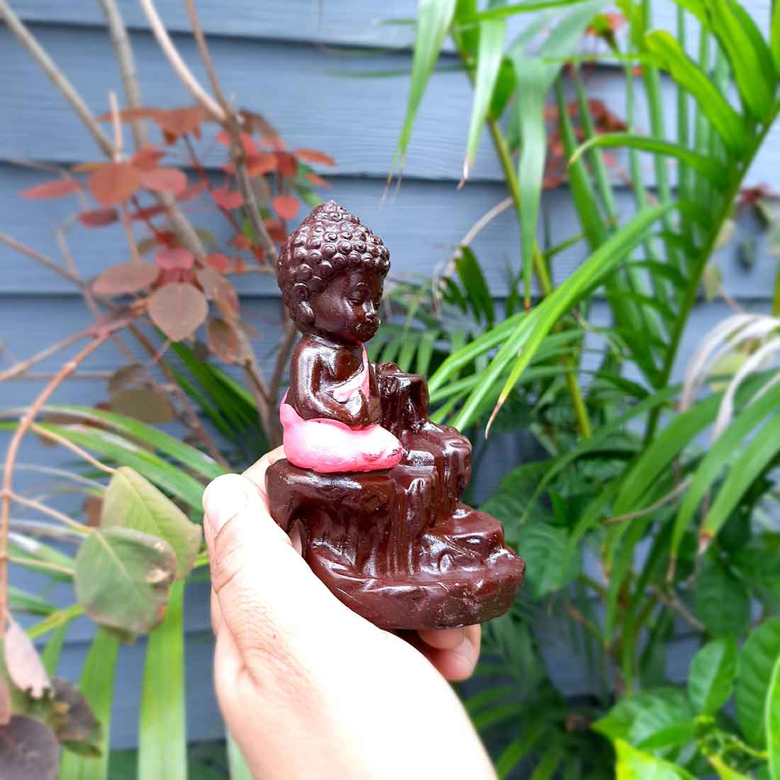 Buddha Smoke Fountain - For Pooja, Table Decor & Gifts - 4 Inch - ApkaMart