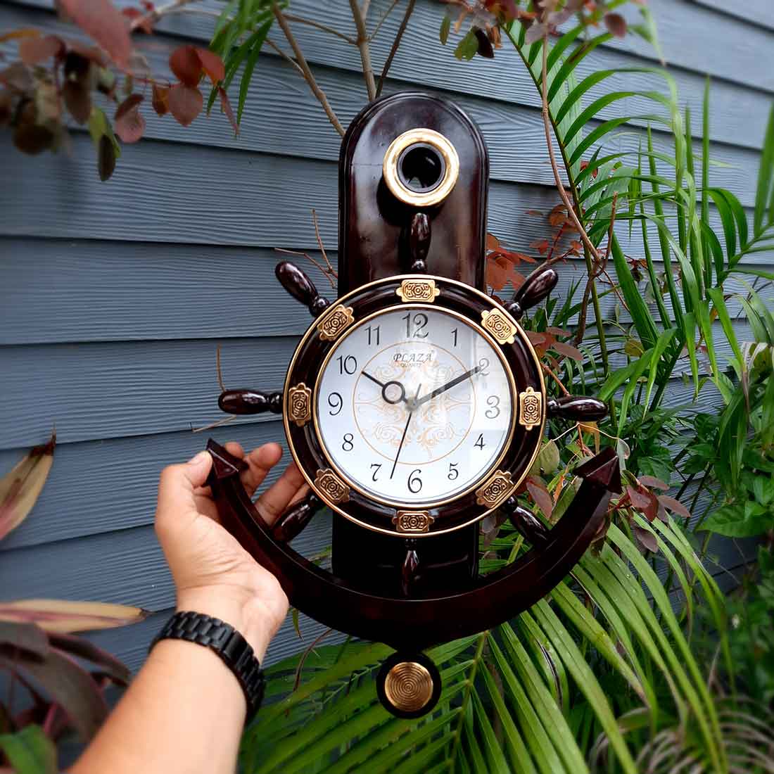 Wall Clock | Hanging Clock - for Living Room & Wall Decor - 19 Inch - ApkaMart