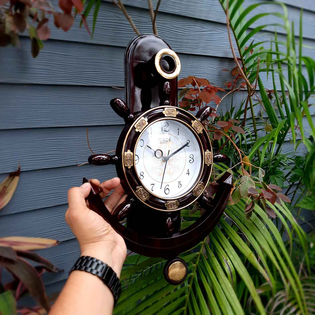 Wall Clock | Hanging Clock - for Living Room & Wall Decor - 19 Inch - ApkaMart