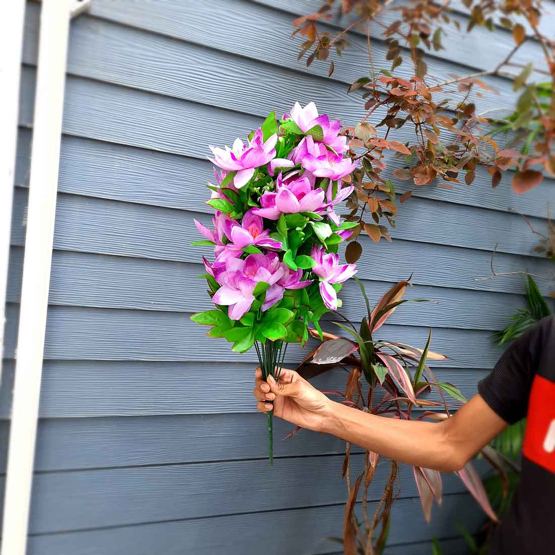 Artificial Flowers Bunch- Apkamart #color_Purple