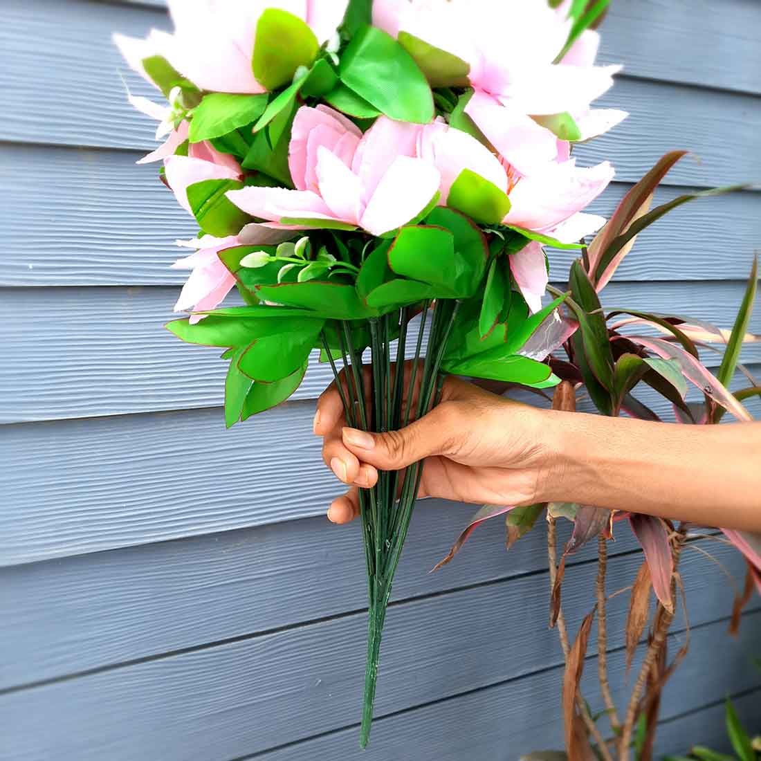 Artificial Flowers Bunch- Apkamart #color_Light Purple