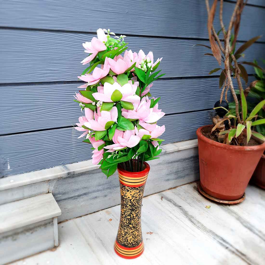 Artificial Flowers Bunch- Apkamart #color_Light Purple