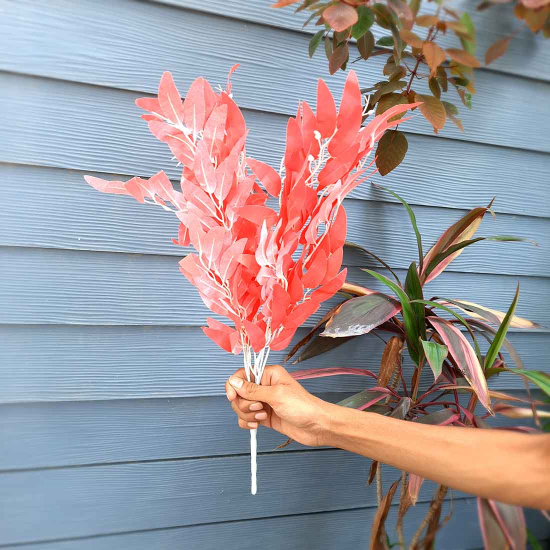 Artificial Flowers Bunch- Apkamart #color_Peach