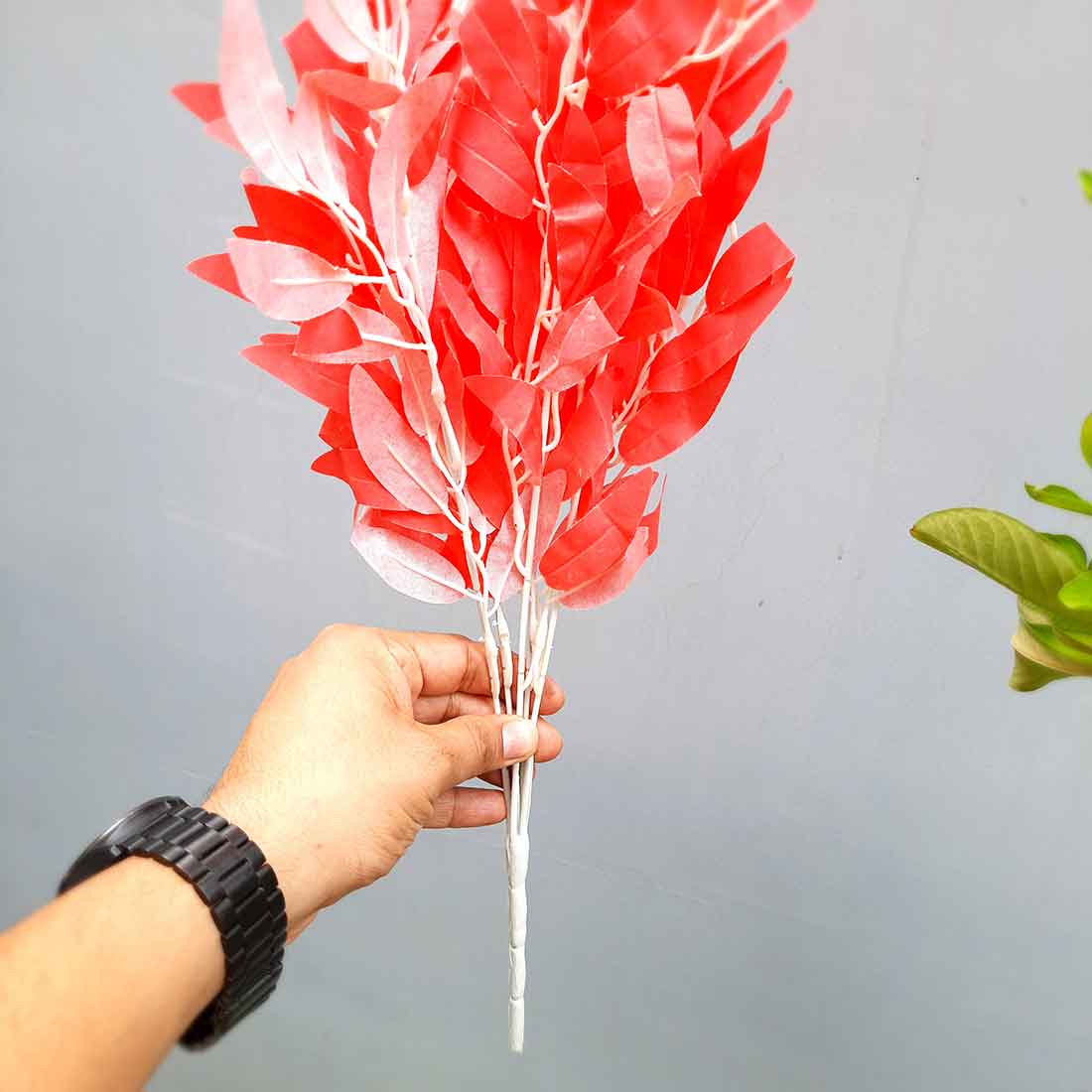 Artificial Flowers Bunch- Apkamart #color_Peach