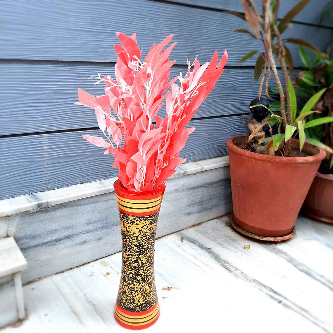 Artificial Flowers Bunch- Apkamart #color_Peach