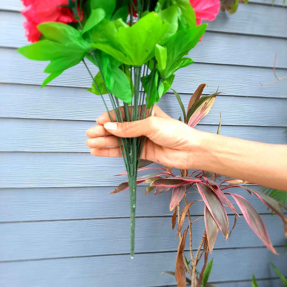 Artificial Flowers Bunch- Apkamart #color_Dark Pink