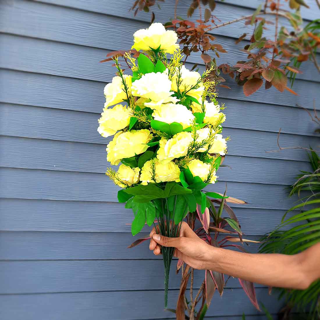 Artificial Flowers Bunch- Apkamart #color_Yellow