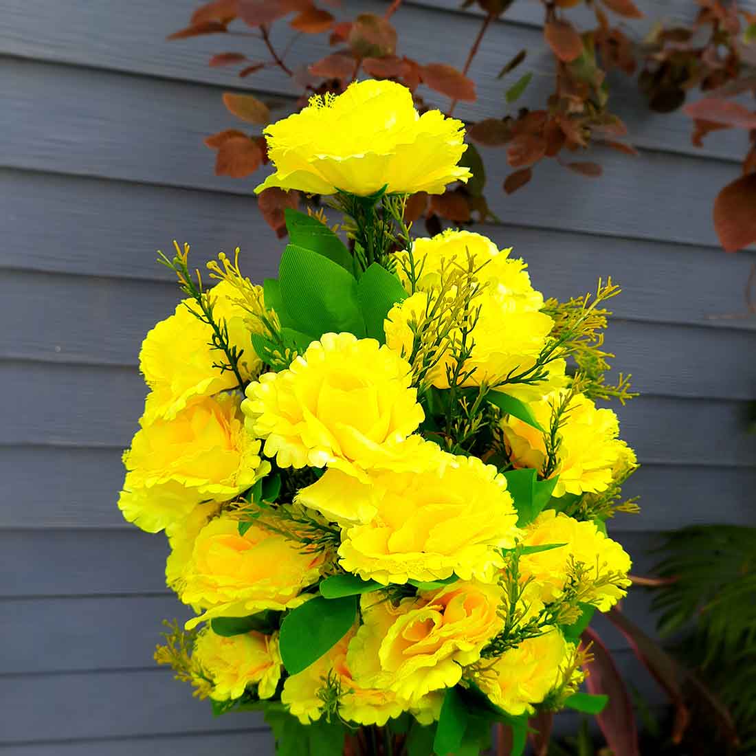 Artificial Flowers Bunch- Apkamart #color_Yellow