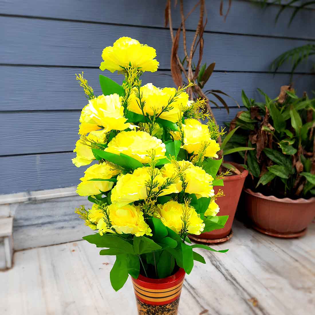 Artificial Flowers Bunch- Apkamart #color_Yellow