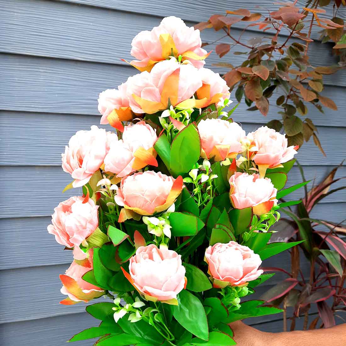 Artificial Flowers Bunch- Apkamart #color_Pink