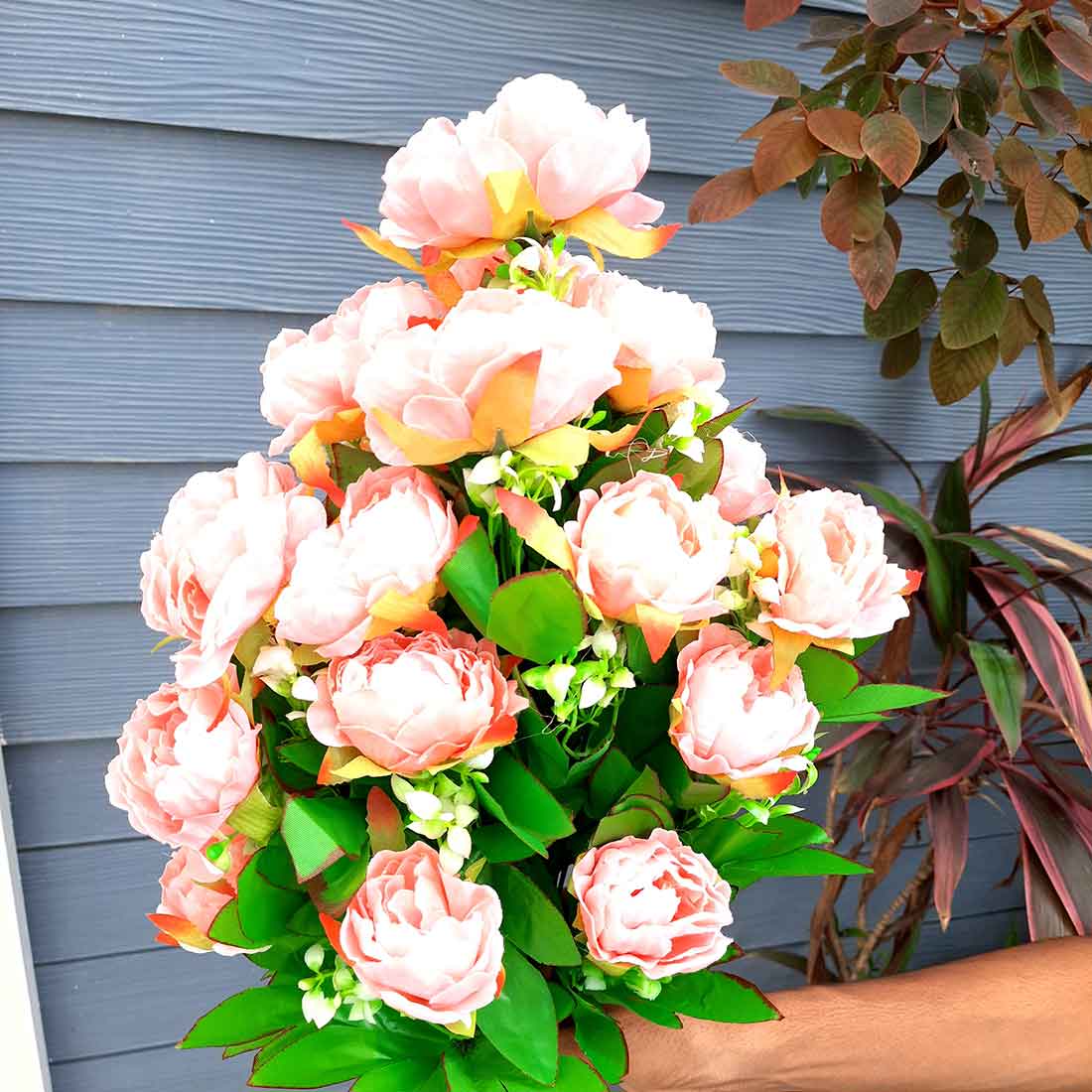 Artificial Flowers Bunch- Apkamart #color_Pink