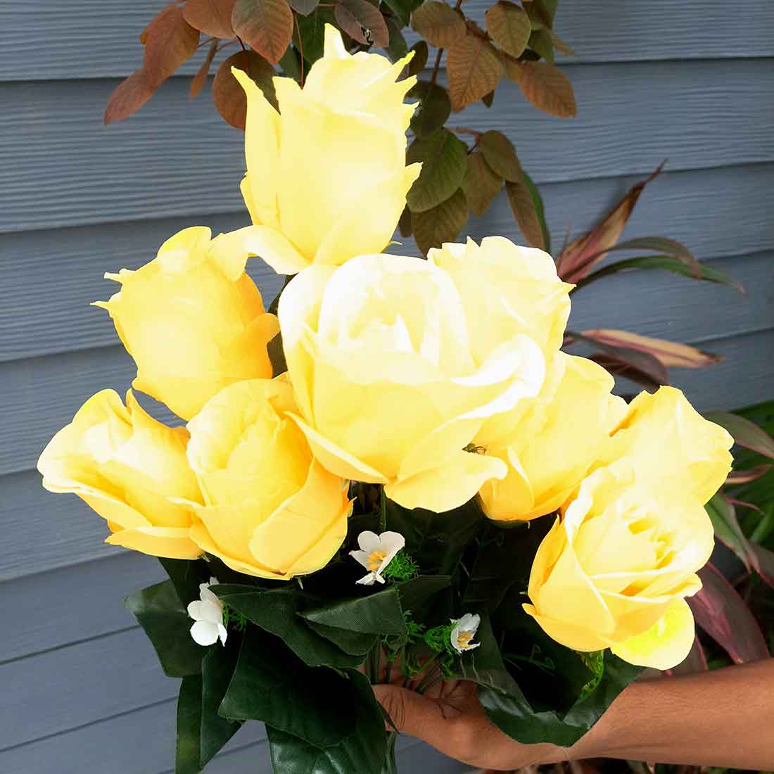 Artificial Flowers Bunch- Apkamart #color_Yellow