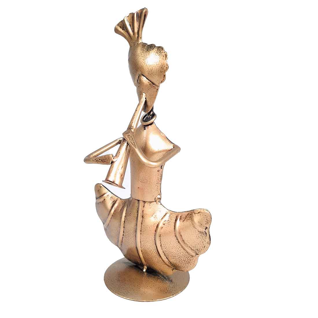 Rajasthani Musician Showpiece - For Table & Home Decor - 8 Inch - Set of 3 - ApkaMart