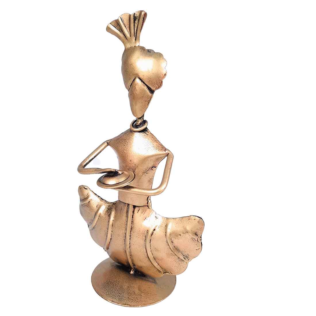 Rajasthani Musician Showpiece - For Table & Home Decor - 8 Inch - Set of 3 - ApkaMart
