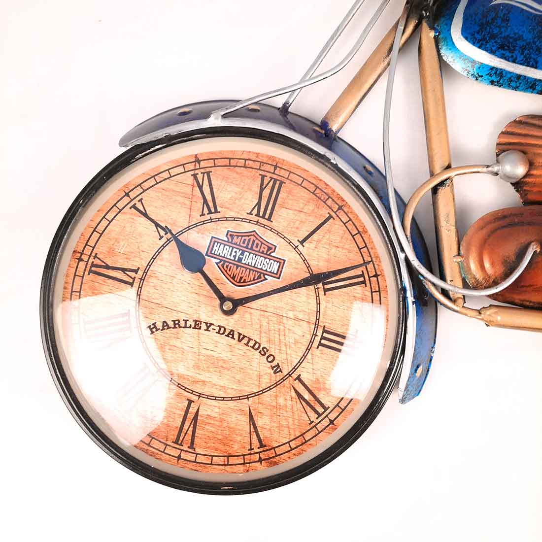 Bike Showpiece With Wall Clock - Unique Wall Decor for Living Room -26 Inch - ApkaMart