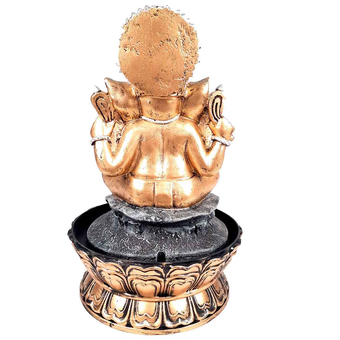 Indoor Water Fountain with LED Lights - Ganesh Design | Decoration Table Waterfall Cum Showpiece - For Vastu, Table, Office, Living Room, Home Decor & Gifts - 21 Inch - Apkamart #Style_Design 2