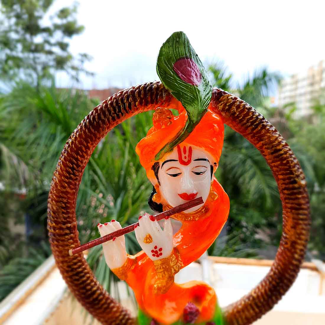 Krishna Showpiece - For Table Decor & Living Room - 11 Inch - ApkaMart