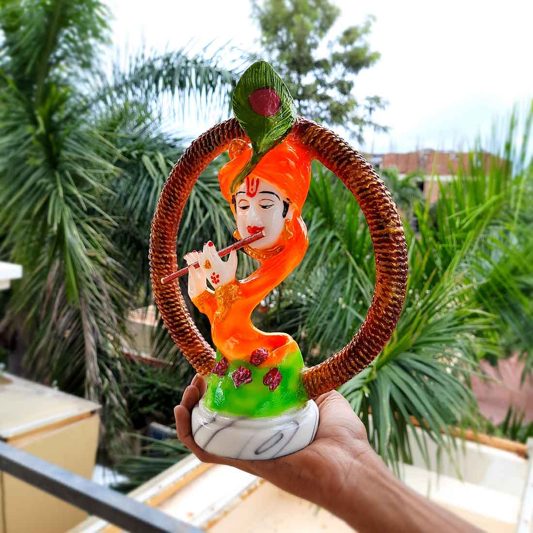 Krishna Showpiece - For Table Decor & Living Room - 11 Inch - ApkaMart