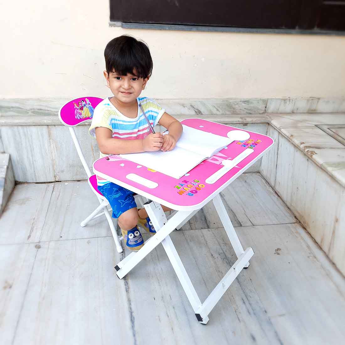 Kids Study Table Chair Set -  for Study | Art & Craft | Home Work - ApkaMart