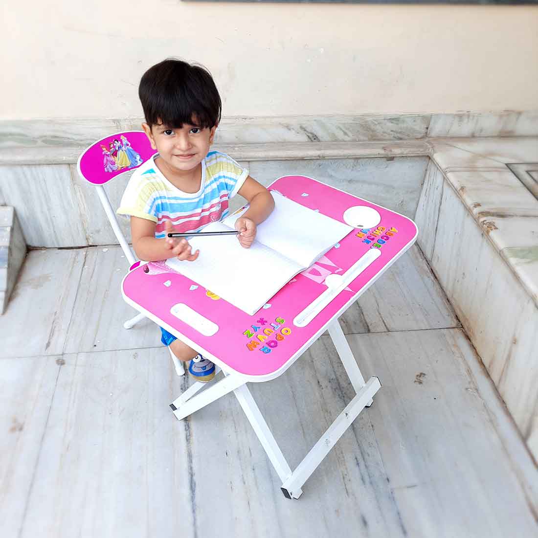 Kids Study Table Chair Set -  for Study | Art & Craft | Home Work - ApkaMart