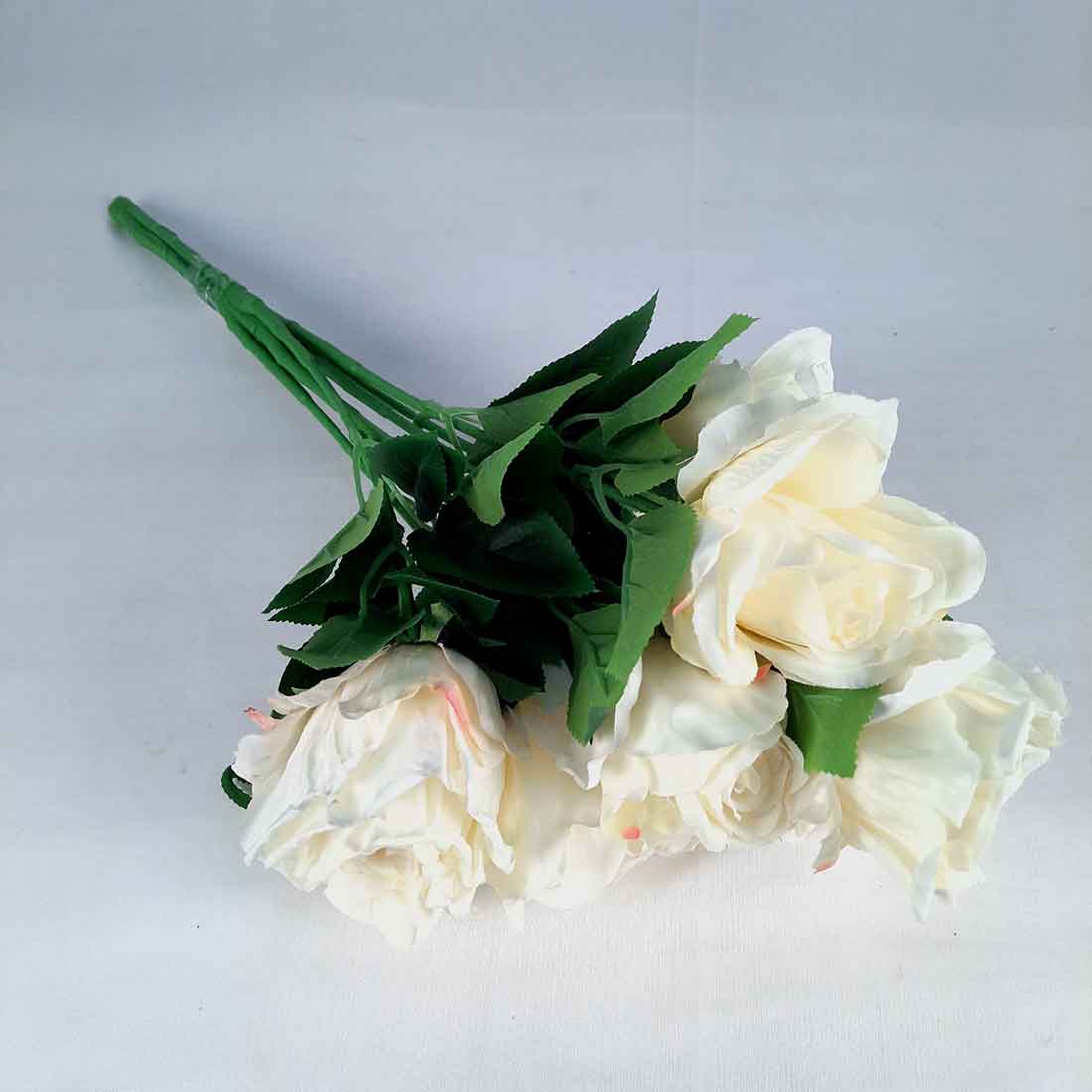 Artificial Flowers Bunch- Apkamart #color_White