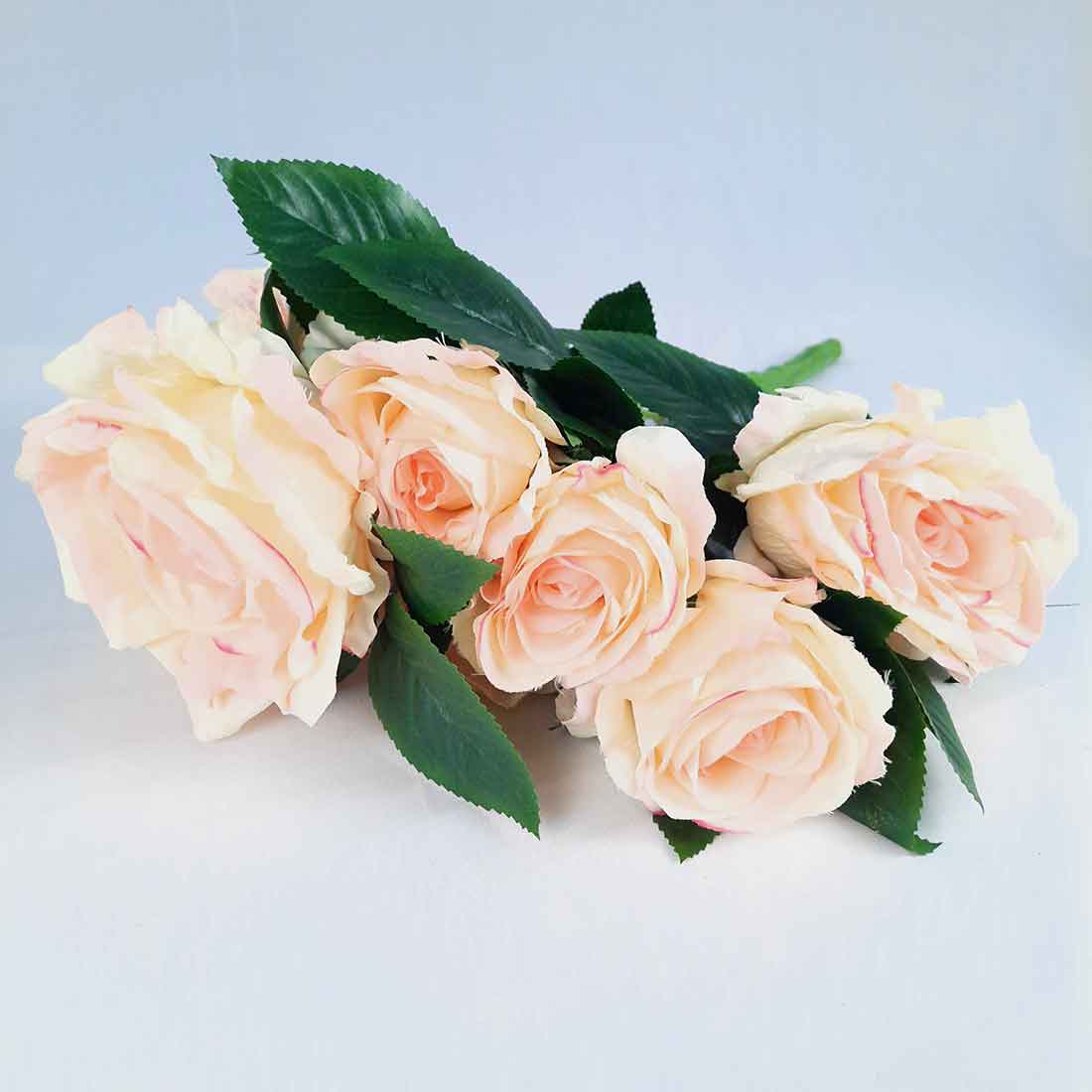 Artificial Flowers Bunch- Apkamart #color_White