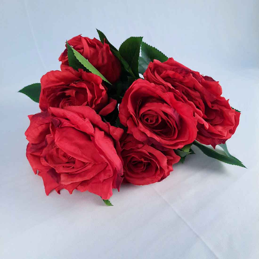 Artificial Flowers Bunch- Apkamart #color_Red