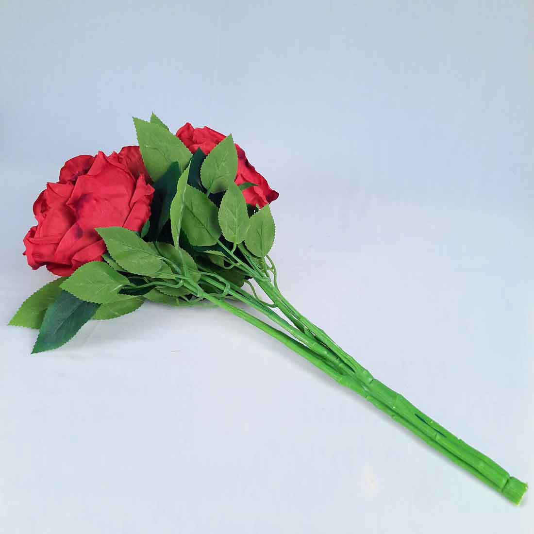 Artificial Flowers Bunch- Apkamart #color_Red