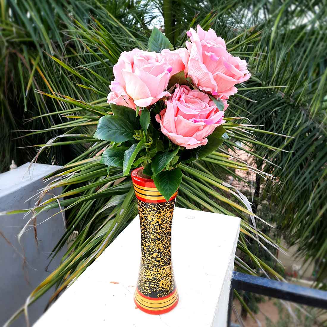 Artificial Flowers Bunch- Apkamart #color_Pink