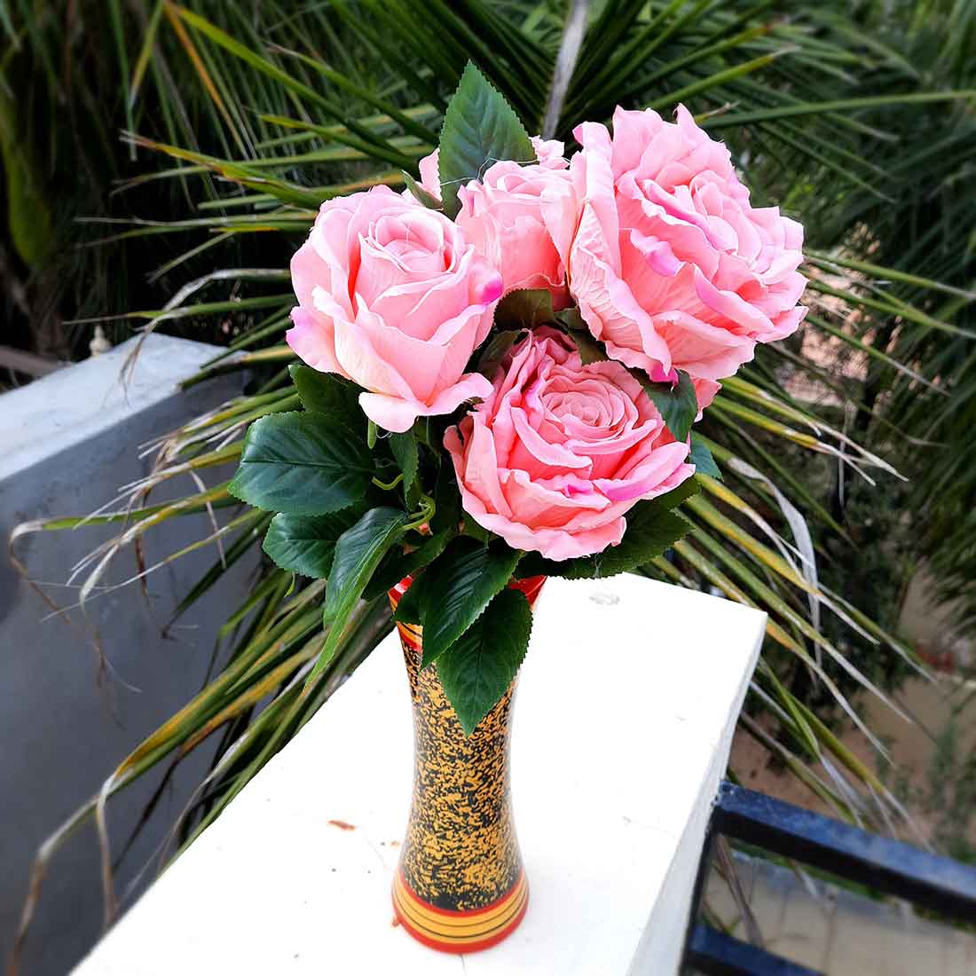 Artificial Flowers Bunch- Apkamart #color_Pink