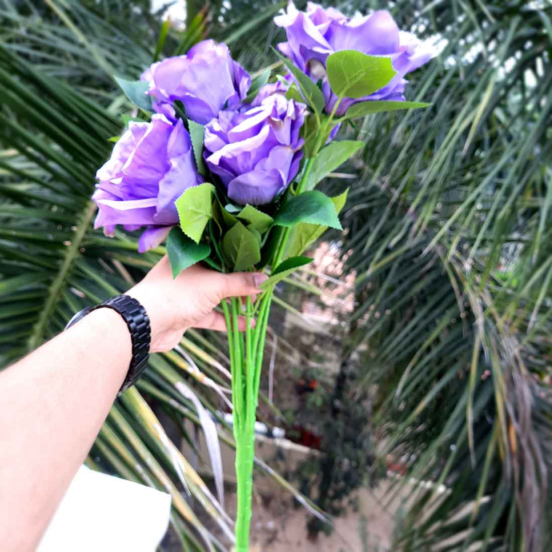 Artificial Flowers Bunch- Apkamart #color_Purple