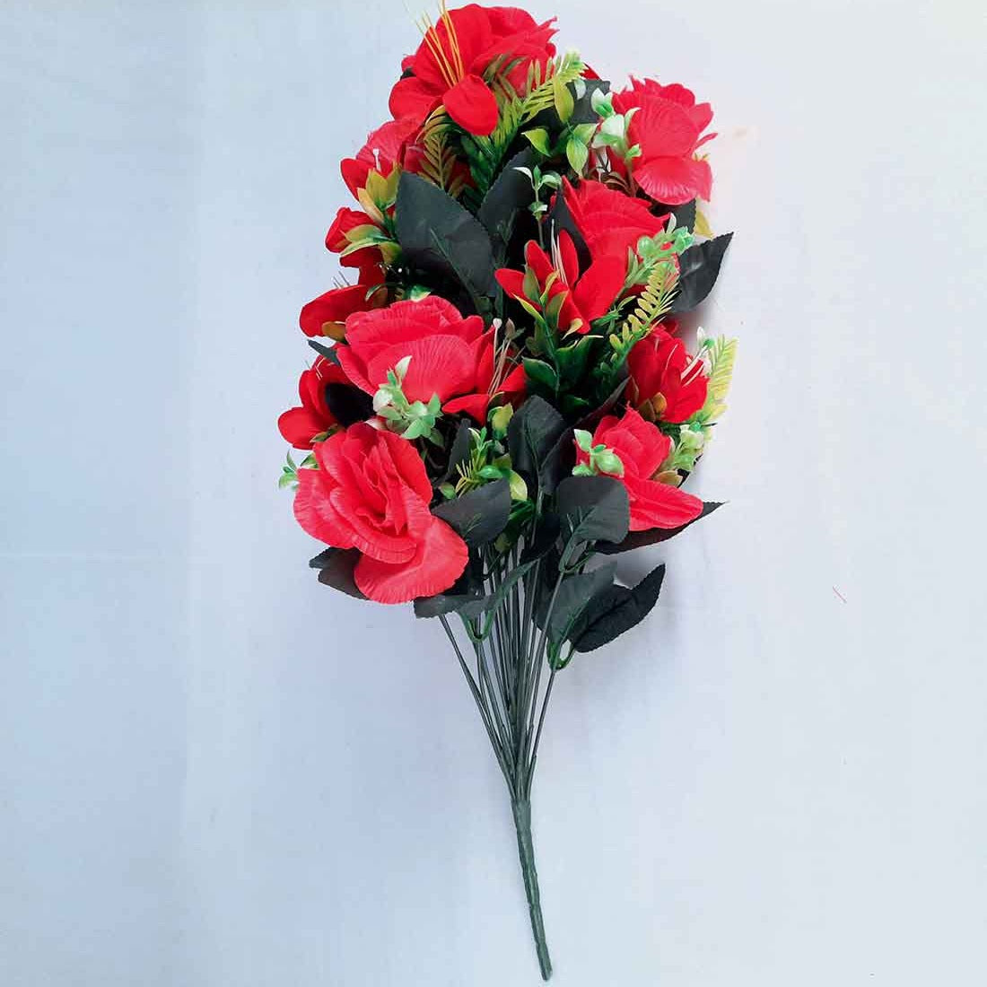 Artificial Flowers Bunch- Apkamart #color_Red