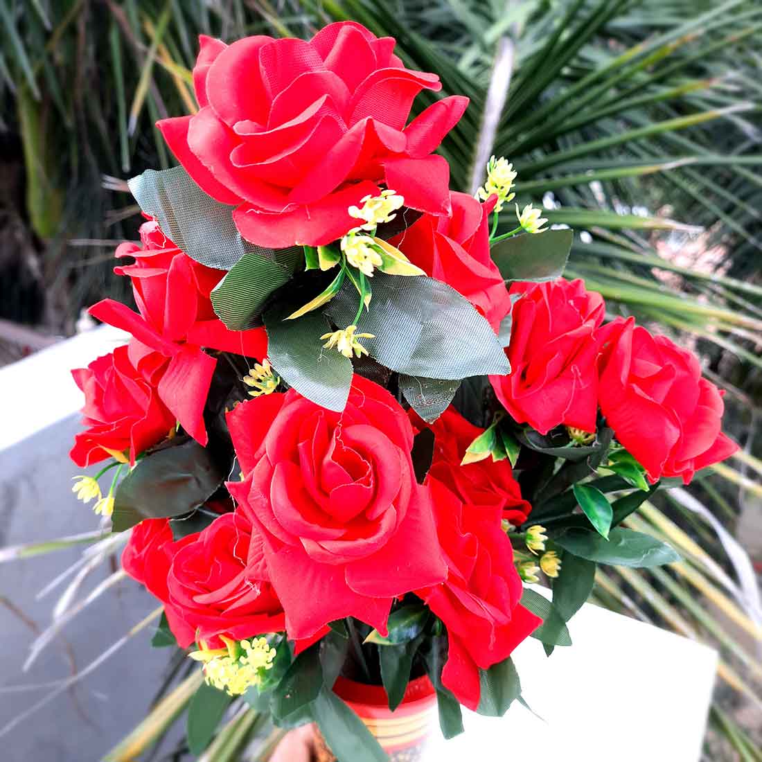 Artificial Flowers Bunch- Apkamart #color_Pink