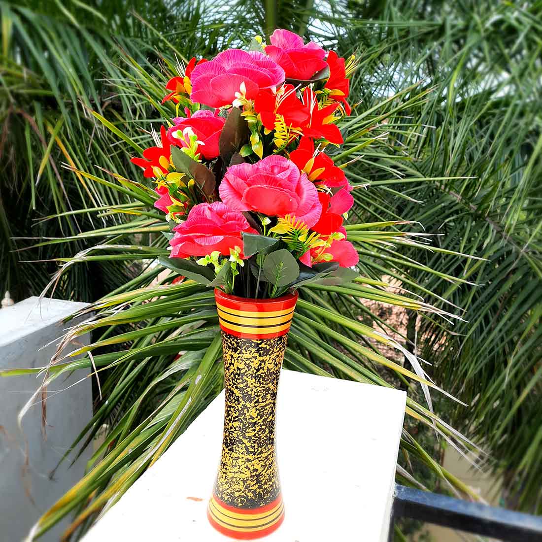 Artificial Flowers Bunch- Apkamart #color_Pink