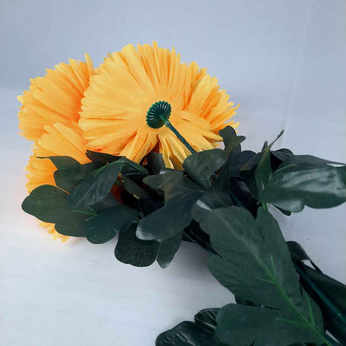 Artificial Flowers Bunch- Apkamart #color_Yellow
