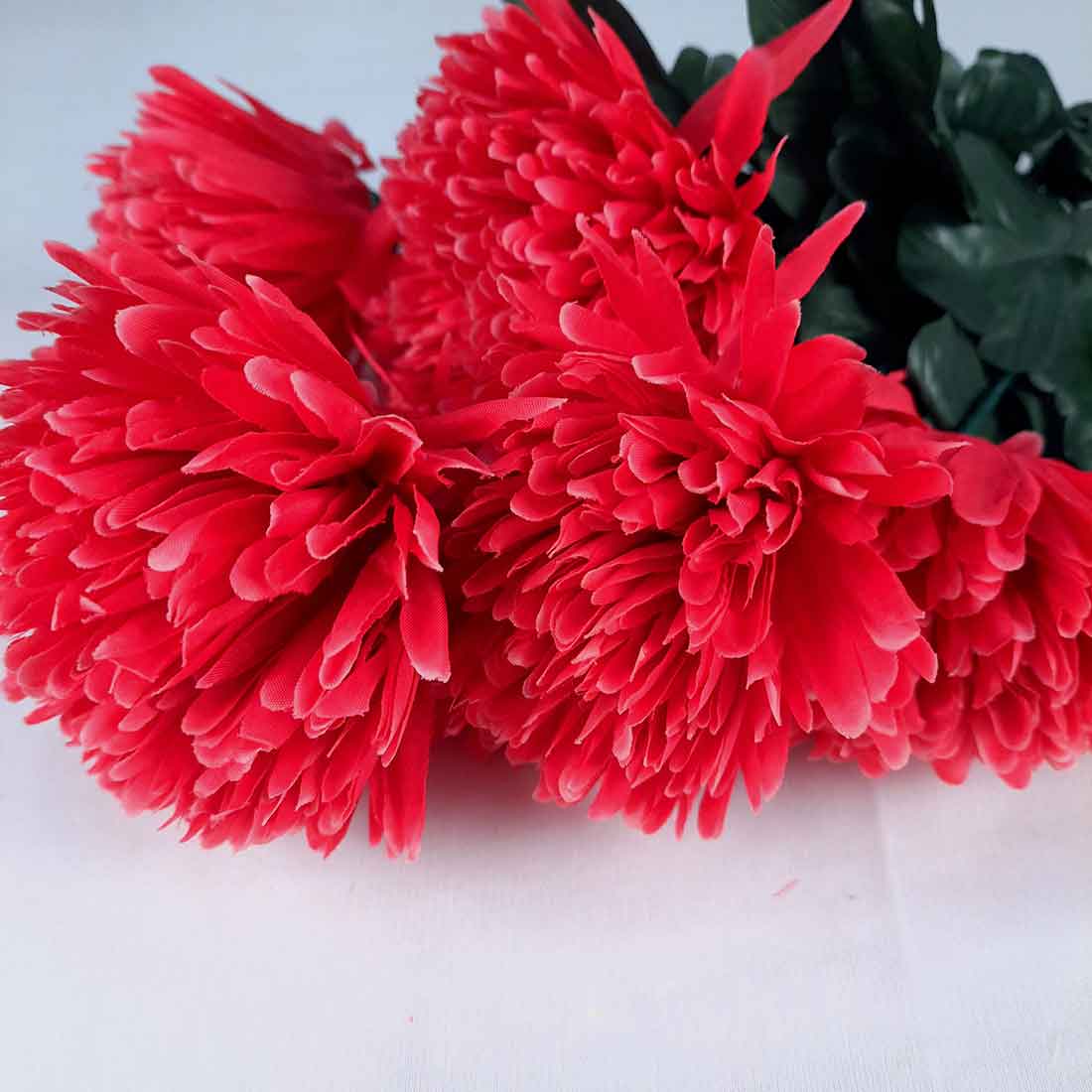 Artificial Flowers Bunch- Apkamart #color_Red