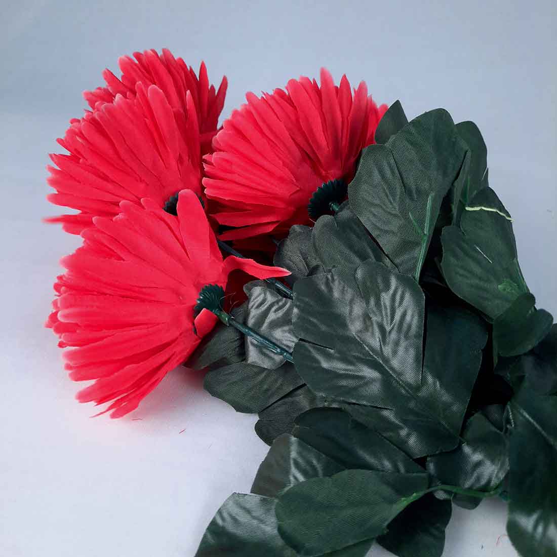 Artificial Flowers Bunch- Apkamart #color_Red