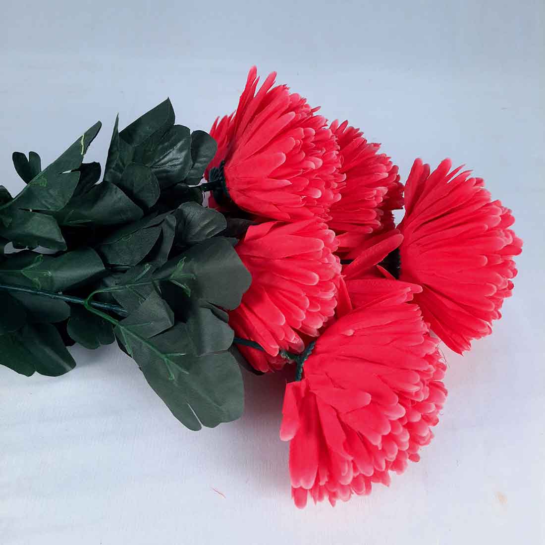 Artificial Flowers Bunch- Apkamart #color_Red
